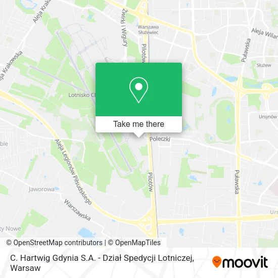 C. Hartwig Gdynia S.A. - Dział Spedycji Lotniczej map