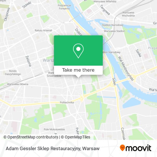 Карта Adam Gessler Sklep Restauracyjny