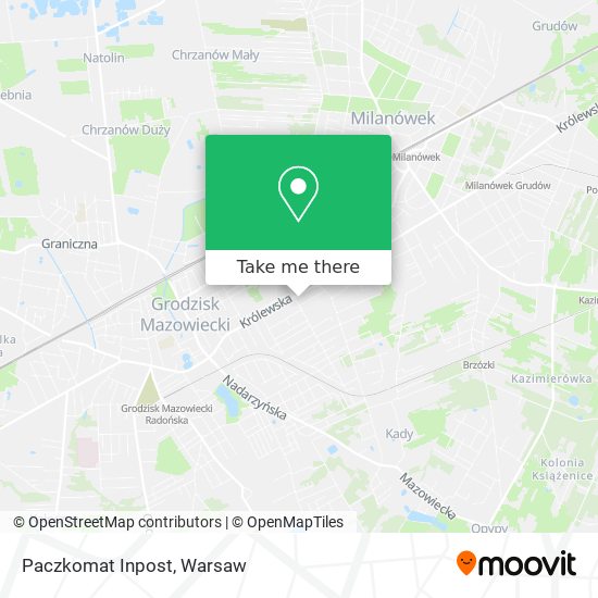 Paczkomat Inpost map