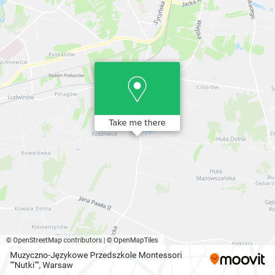 Muzyczno-Językowe Przedszkole Montessori ""Nutki"" map