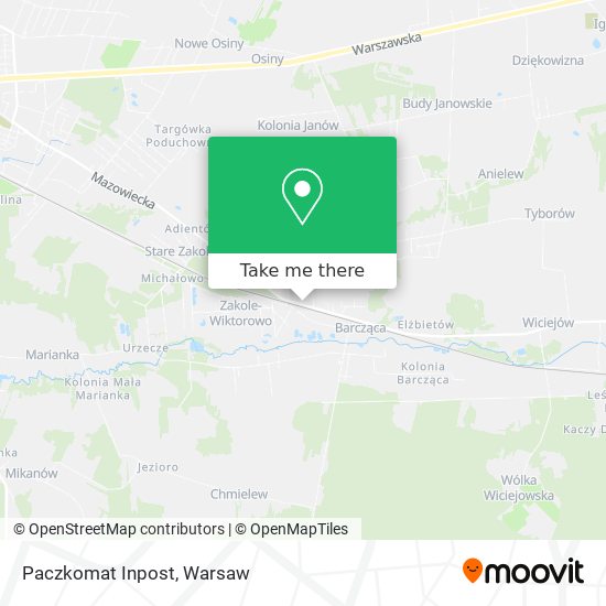 Paczkomat Inpost map