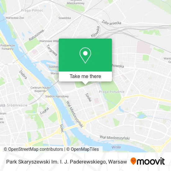 Park Skaryszewski Im. I. J. Paderewskiego map