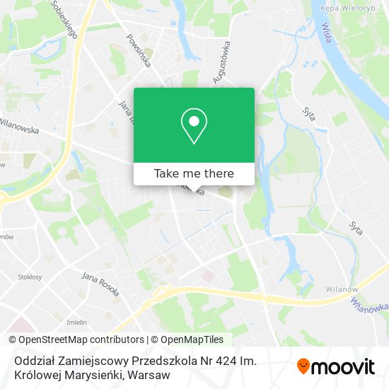 Oddział Zamiejscowy Przedszkola Nr 424 Im. Królowej Marysieńki map