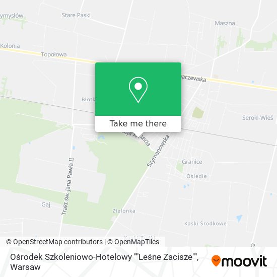 Ośrodek Szkoleniowo-Hotelowy ""Leśne Zacisze"" map