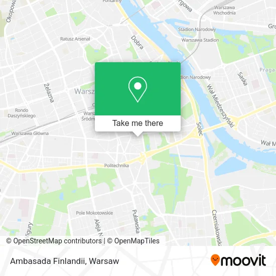 Ambasada Finlandii map