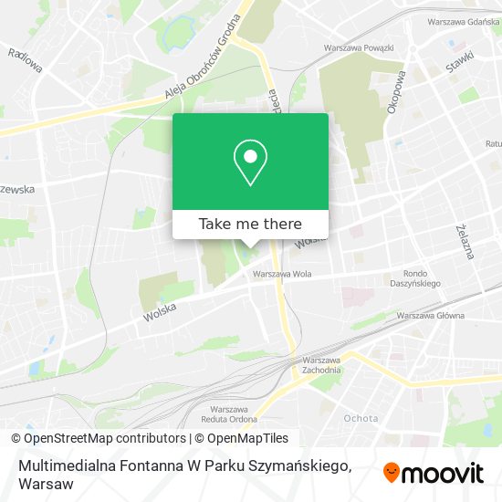 Multimedialna Fontanna W Parku Szymańskiego map