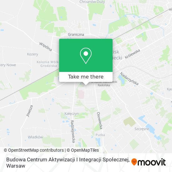 Budowa Centrum Aktywizacji I Integracji Społecznej map