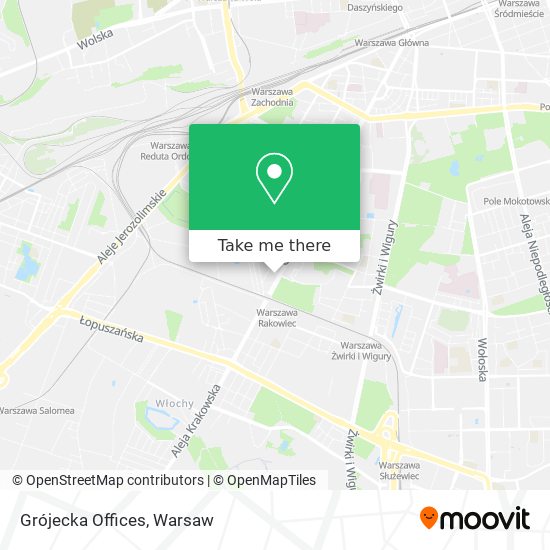 Grójecka Offices map