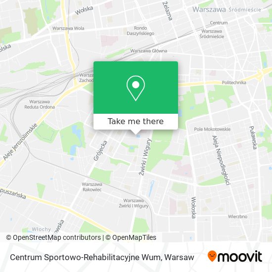 Centrum Sportowo-Rehabilitacyjne Wum map