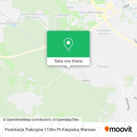 Карта Podstacja Trakcyjna 110kv Pt Karpiska