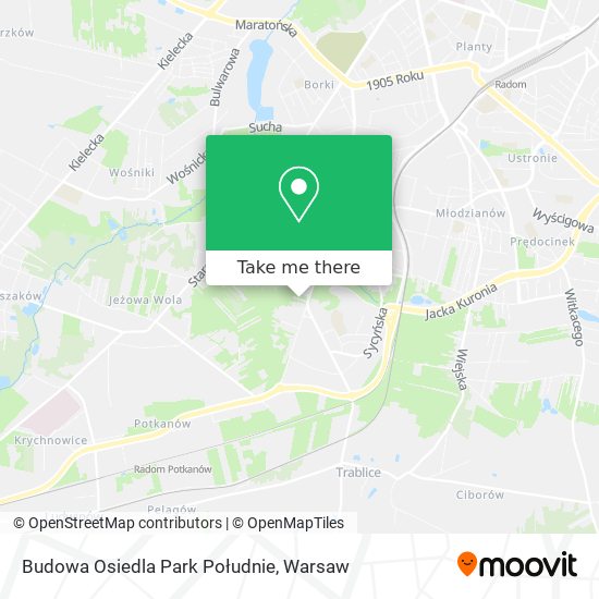 Budowa Osiedla Park Południe map