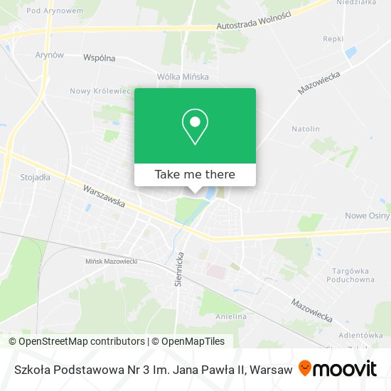 Szkoła Podstawowa Nr 3 Im. Jana Pawła II map