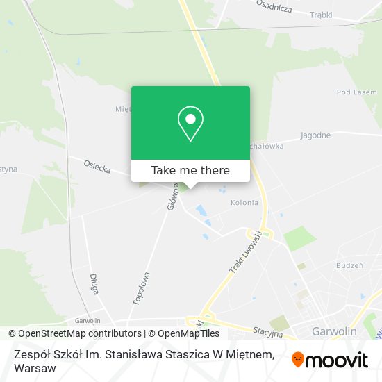 Zespół Szkół Im. Stanisława Staszica W Miętnem map