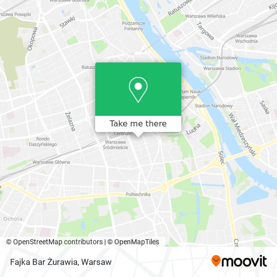 Fajka Bar Żurawia map