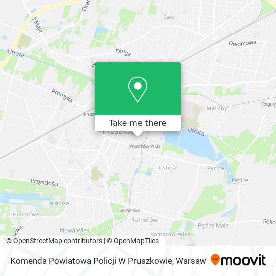 Komenda Powiatowa Policji W Pruszkowie map