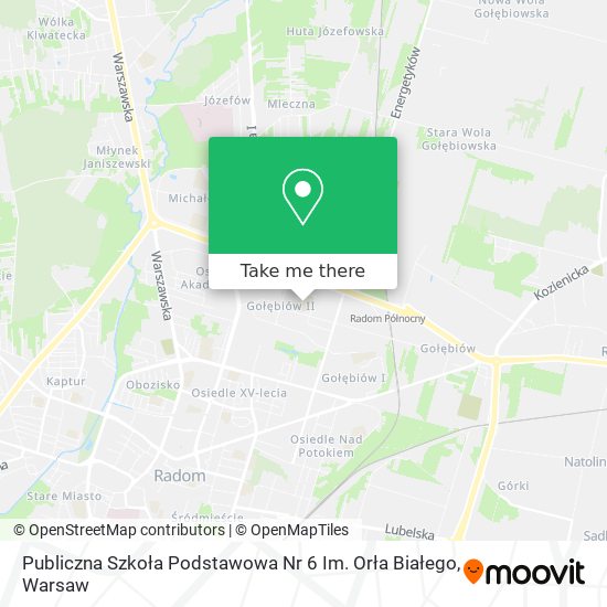 Publiczna Szkoła Podstawowa Nr 6 Im. Orła Białego map