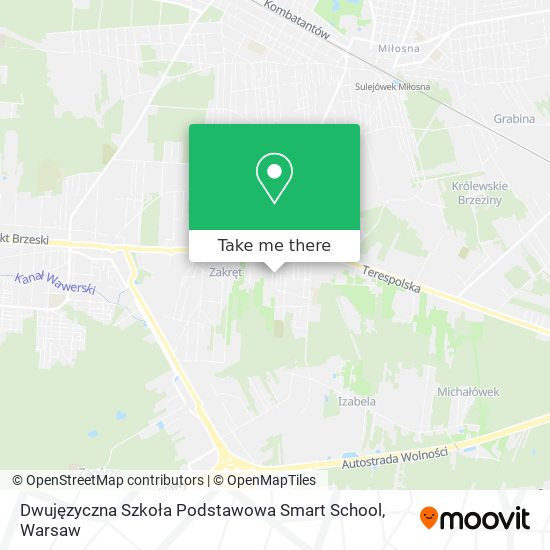 Карта Dwujęzyczna Szkoła Podstawowa Smart School