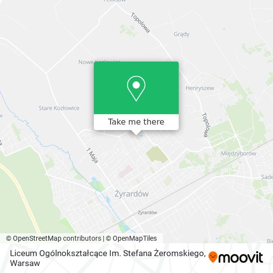 Liceum Ogólnokształcące Im. Stefana Żeromskiego map