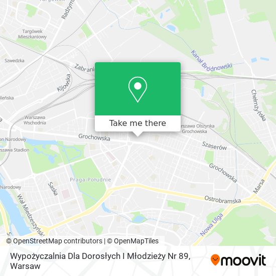 Wypożyczalnia Dla Dorosłych I Młodzieży Nr 89 map