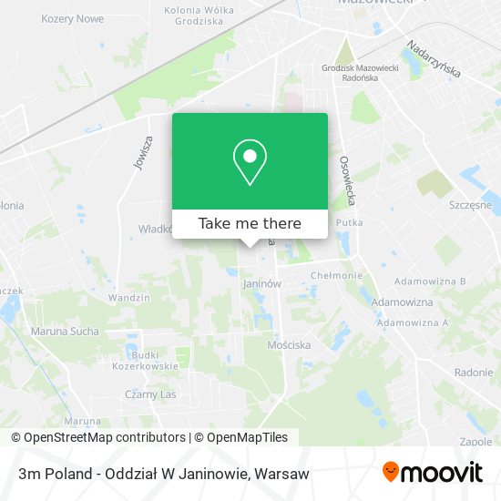 3m Poland - Oddział W Janinowie map