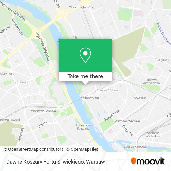 Dawne Koszary Fortu Śliwickiego map