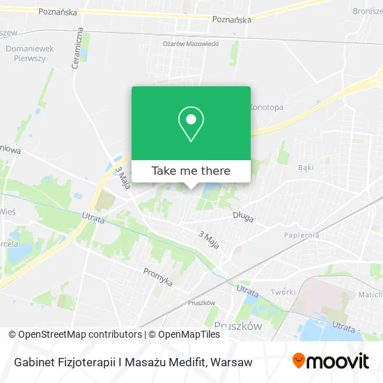 Gabinet Fizjoterapii I Masażu Medifit map