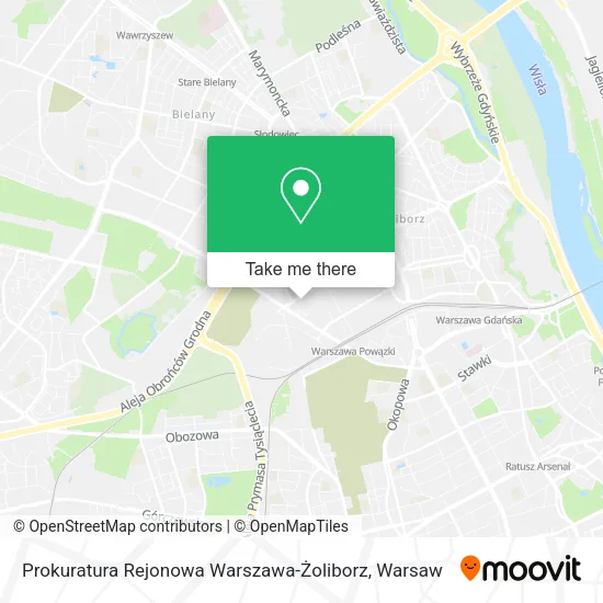 Карта Prokuratura Rejonowa Warszawa-Żoliborz