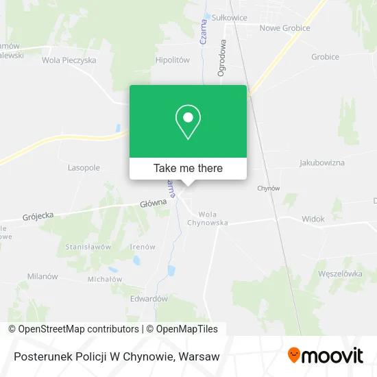 Posterunek Policji W Chynowie map
