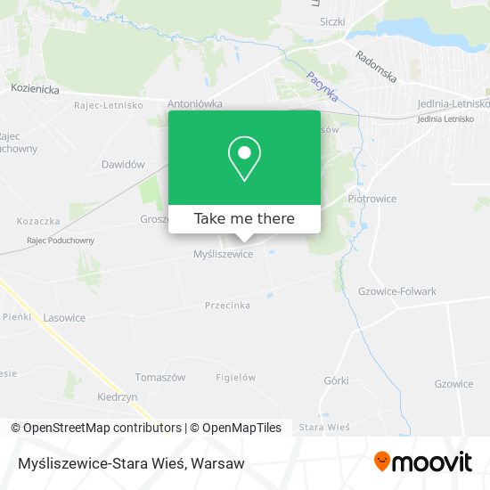 Myśliszewice-Stara Wieś map