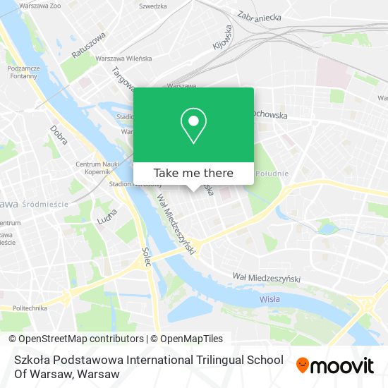 Szkoła Podstawowa International Trilingual School Of Warsaw map