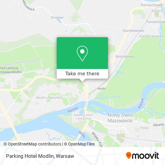 Parking Hotel Modlin map