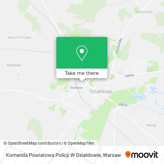 Komenda Powiatowa Policji W Działdowie map