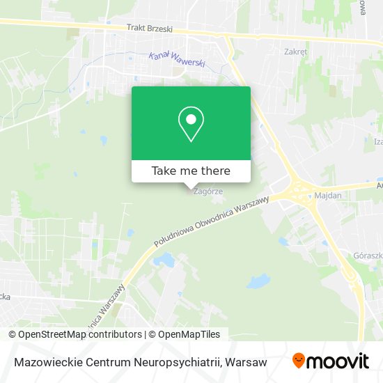 Mazowieckie Centrum Neuropsychiatrii map