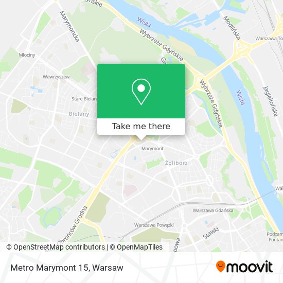 Metro Marymont 15 map