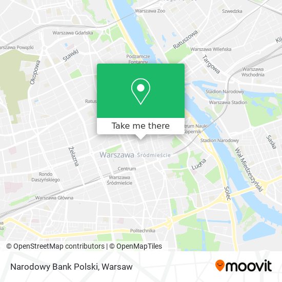 Narodowy Bank Polski map