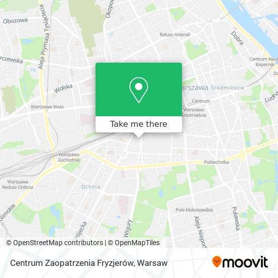 Centrum Zaopatrzenia Fryzjerów map