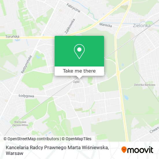 Карта Kancelaria Radcy Prawnego Marta Wiśniewska