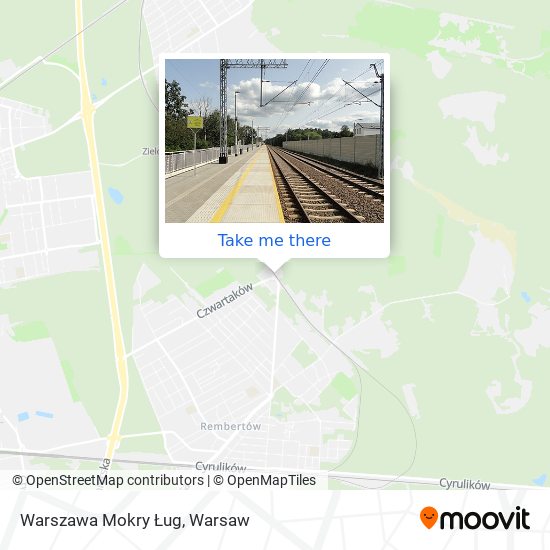 Warszawa Mokry Ług map