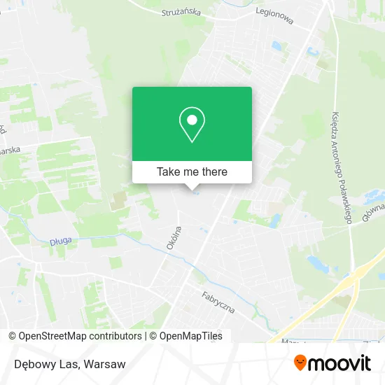 Dębowy Las map