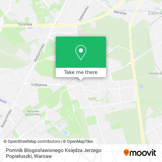 Pomnik Błogosławionego Księdza Jerzego Popiełuszki map