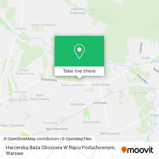 Harcerska Baza Obozowa W Rajcu Poduchownym map