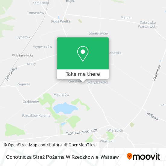 Ochotnicza Straż Pożarna W Rzeczkowie map