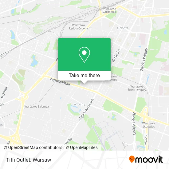 Tiffi Outlet map