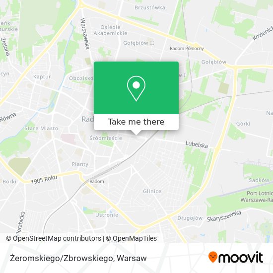 Żeromskiego/Zbrowskiego map