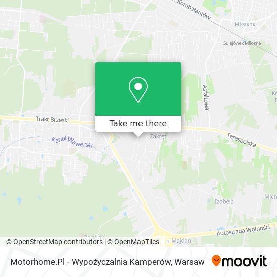 Motorhome.Pl - Wypożyczalnia Kamperów map