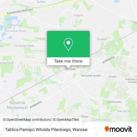 Tablica Pamięci Witolda Pileckiego map