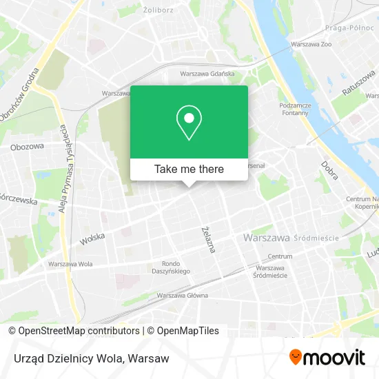 Карта Urząd Dzielnicy Wola