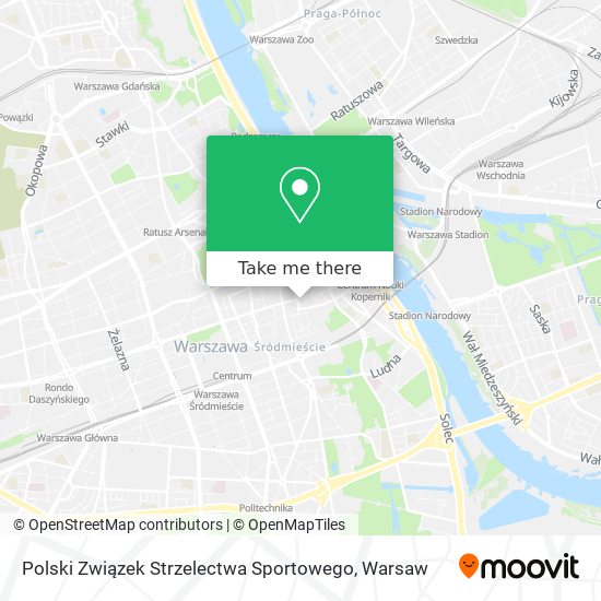 Polski Związek Strzelectwa Sportowego map