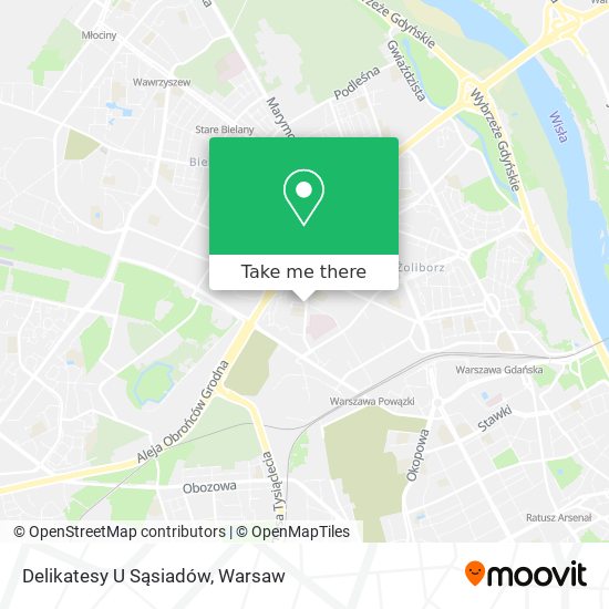 Delikatesy U Sąsiadów map