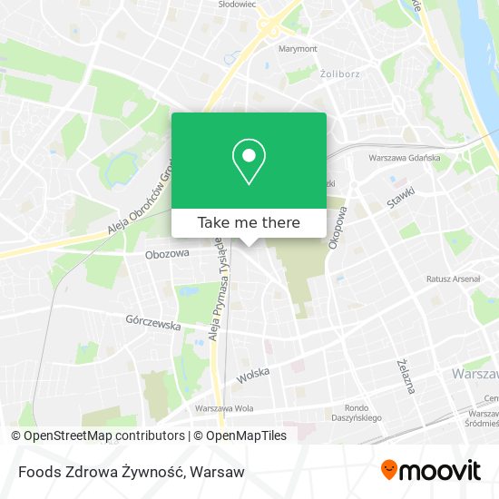 Foods Zdrowa Żywność map